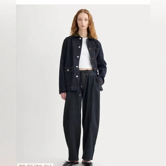 Everlane - Baggy Drawstring Jeans - Picture 2 of 9